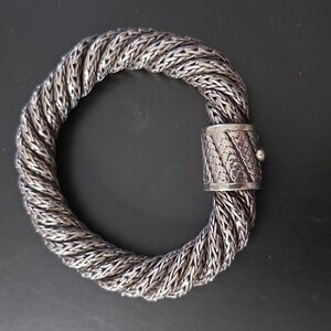 John Hardy Sterling 9mm Twist Rope Bracelet. 8" & 80 Grams
